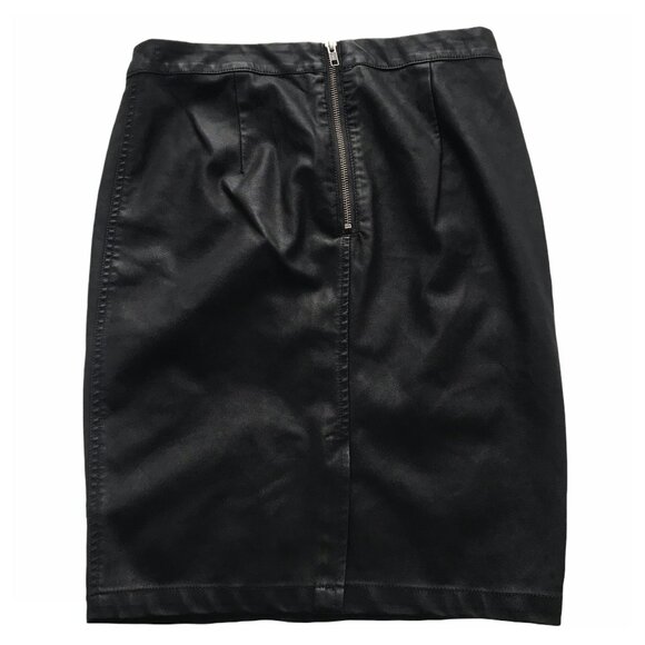 Minimum women's vegan leather pencil skirt black Euro 36 Small NWT - Picture 8 of 15